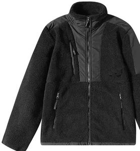 Veste polaire Sherpa pour hommes avec logo personnalisé OEM Manteau en polaire 100% de haute qualité Style d'hiver décontracté avec fermeture à glissière Design de rue haute - Product Image 4