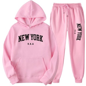 Ensemble de sweats à capuche surdimensionnés unisexes en éponge française 500gsm 100% coton survêtements imprimés personnalisés designs tendances - Product Image 3