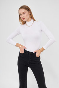 COL ROULÉ SOUS-VÊTEMENTS DE CORPS À MANCHES LONGUES VÊTEMENTS POUR FEMMES SOUS-VÊTEMENTS CORPS - Product Image 2