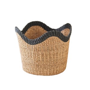 Cesta de Almacenamiento Tejida de Pasto Marino con Asas Festoneadas, Nueva Colección al por Mayor, Ecológica, Multifuncional, Logotipo Personalizado de Vietnam, OEM/ODM - Product Image 2