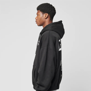 Unisex Custom Men's <b>Tech</b> Fleece Thick Hoodies 6XL Full Zip Winter Streetwear With Embroidery Logo Puff Print From Manufacturers - Product Image 4