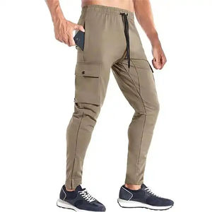 Pantalones Cargo Casuales Ligeros de Secado Rápido para Hombre con Logotipo y Diseño Personalizados, Tela de Lona de Alta Calidad, Cintura Elástica - Product Image 1