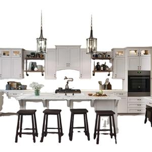 Juego de armarios de <span class=keywords><strong>cocina</strong></span> modulares personalizables con cestas extraíbles, iluminación debajo del armario, tablero de melamina, carcasa, <span class=keywords><strong>encimera</strong></span> de granito - Product Image 4