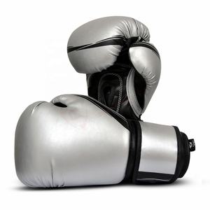 Gants de boxe personnalisés - Brillants - Logo OEM - Emballage de combat - Derniers modèles - Bleu-noir - Nouveaux - En cuir PU en gros - Product Image 5