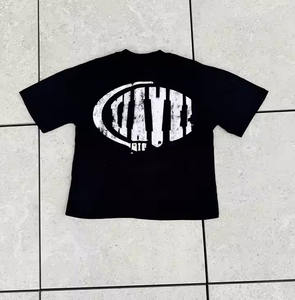 Custom Logo 100% Cotton Boxy Fit <b>Cropped</b> Casual Vintage Streetwear Oversized Heavy (300 Grams) Knitted Solid Blank Clothing - Product Image 5