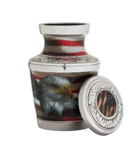 โกศจิตรกรรมสําหรับเถ้ามนุษย์ - โกศขนาดเล็กสําหรับเถ้ามนุษย์ โกศจิตรกรรม, โกศจิตรกรรมขนาดเล็กสําหรับเถ้าพร้อมถุงกํามะหยี่, โกศขนาดเล็ก - Product Image 1