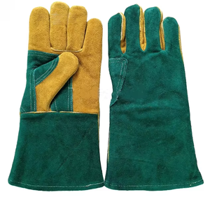Gants de soudage en cuir de vache de qualité supérieure résistants au feu équipement de soudage industriel bon marché anti-coupure anti-dérapant fonctions anti-chaleur - Product Image 1