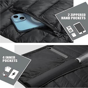 Veste en cuir PU personnalisée de haute qualité pour hommes coupe-vent d'hiver avec fermeture éclair brillant veste en polyester personnalisée - Product Image 5