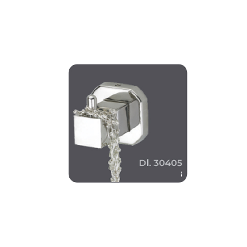 High Quality Chrome-Finish Robe Hook for Wall Hanging Towels and Clothes Modern Design for Hotels
