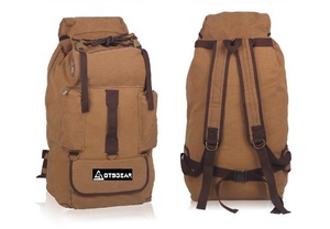 กระเป๋าเป้สะพายหลังกีฬากลางแจ้งสำหรับการปีนเขาและการปีนเขากระเป๋าผ้าใบกันน้ำที่มีซิปปิดสำหรับการค้าต่างประเทศ - Product Image 3