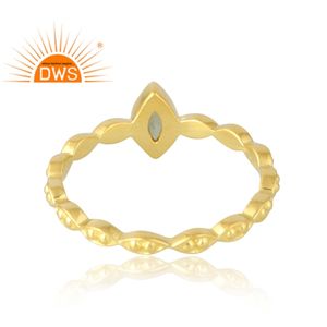 แหวนพลอยเพอริโดธรรมชาติชุบทอง18K 925เงินสเตอร์ลิงสำหรับผู้ผลิตเครื่องประดับแบบละเอียด - Product Image 2