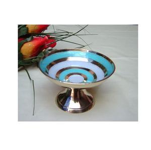 Tazón para Servir Helado con Diseño Impreso, Decoración de Mesa, Tazón para Servir Fruta de Metal Hecho a Mano por Diseñador, Proveedor de la India - Product Image 1