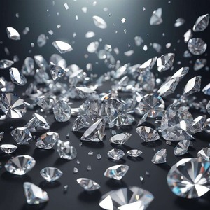 Diamant CVD rond brillant en forme d'étoile, de couleur E F, pureté VVS1, certifié IGI, de bonne qualité, cultivé en laboratoire, pour la fabrication de bijoux - Product Image 1