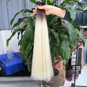 Raides Ombre Couleur Humain Remy Extension de Cheveux Meilleure Qualité Vierge Double Dessiné En Vrac Cheveux Cheveux Vietnamiens avec Surbrillance Couleur - Product Image 1