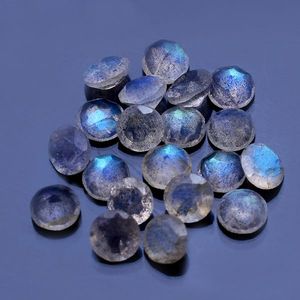 25 Pcs Naturel Gris Labradorite 4mm Coupe Ronde 3mm Épaisseur Gemme 4.35 Cts lot Iroc ventes Facette de pierre en vrac de haute qualité - Product Image 2