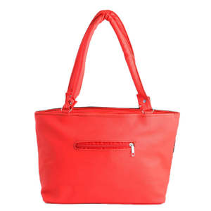 กระเป๋าถือปักลายสำหรับผู้หญิง - สีแดง - Product Image 3