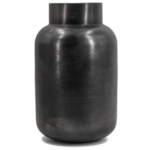 Vase à fleurs en métal évasé fabriqué à la main Accents de conception vintage avec revêtement en poudre noire Matériau en fer pour décorations de mariage - Product Image 6