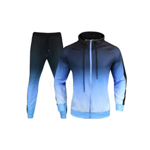 2024 nouveauté unisexe fermeture éclair Sublimation imprimé survêtements de haute qualité 100% coton Polyester décontracté grande taille pour l'hiver - Product Image 2