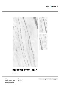 Carreaux de porcelaine Foshan 600x1200 Carreaux de porcelaine de marbre de 10mm d'épaisseur - Product Image 4