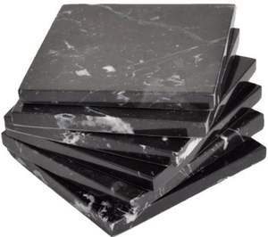 Sous-verres en marbre imprimés UV, faits à la main, durables et de haute qualité, ensemble de sous-verres en pierre naturelle pour boissons chaudes/froides, pour la maison - Product Image 4