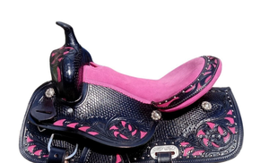 Selle Western en cuir véritable de qualité supérieure pour les courses de barils et l'équitation - Product Image 2