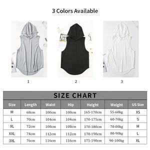Eco Friendly Polyester High Quality <b>Sleeveless</b> Tank Tops Sports Gym Clothing <b>Men</b> Summer Breathable <b>Hoodie</b> Tank Tops - Product Image 6
