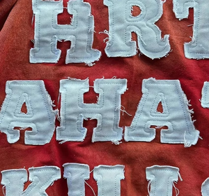 เสื้อสเวตเตอร์ปักลายสำหรับผู้ชายชุด2025แนวสตรีทกางเกงวอร์มและมีฮู้ดชุดเสื้อผ้าล้างกรดซีดแสงแดด - Product Image 3