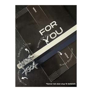 2-Piece Star <b>Silver</b> Buckle Women's Belt, <b>Jacket</b> Belt, Shirt Belt, Dress Belt - Navy Blue-White - Product Image 1