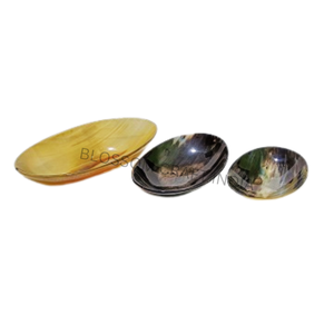 Meilleur prix Style américain Viking bol en corne de boeuf corne de buffle naturelle bol de fruits poli Style animal décoration artisanat naturel - Product Image 5