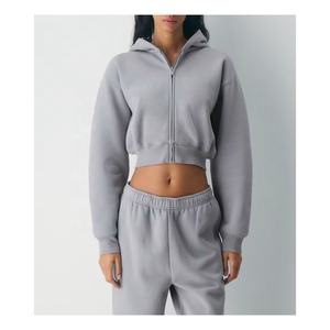 Vêtements décontractés pour femmes, crop top à capuche pour femmes, prix raisonnable, crop top à capuche best-seller pour femmes - Product Image 1