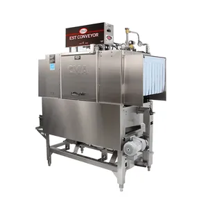เครื่องล้างจานแบบสายพานลำเลียงอุณหภูมิสูง CMA Dishmachines EST-44 ขนาด 44 นิ้ว ความเร็ว 243 ชั้น/ชม. สำหรับครัวเชิงพาณิชย์ ล้างจานและฆ่าเชื้อ - Product Image 2