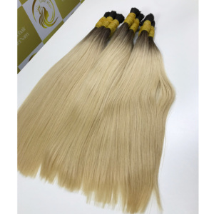 Extensiones de pelo vietnamita a granel de color claro europeo en stock al por mayor, extensiones de pelo de gran calidad 100% naturales personalizables - Product Image 4