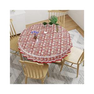 Mantel de Lino Impermeable y Duradero, Hecho a Mano, Color Verde Mar, Bordado, Desechable, Tamaños Personalizados - Product Image 6