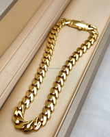 Testeur de Chaîne à Maillons Cubains en Argent Sterling 925 VVS Moissanite, Collier Cubain de 18mm