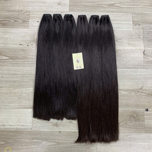 ผมเรีมีแท้100% เวียดนามผ้าตรงเรียบสำหรับผู้หญิงปลายผมคู่สุด - Product Image 1
