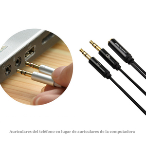 Adaptador Auxiliar de Alta Calidad de 3.5 mm para Auriculares con Cubierta de PVC, Conductor de Cobre Puro y Blindaje Trenzado para Teléfonos Celulares, PC y USB Tipo C - Product Image 6