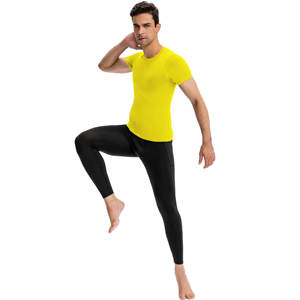 Chemise de compression pour homme T-shirts athlétiques à manches courtes Cool Dry Workout Maillot de sport Performance Compression Tops - Product Image 5