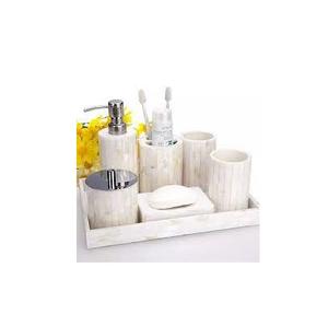 Ensemble de salle de bain nacre et décor de chambre d'hôtel fait main ensemble de salle de bain rock style nature échantillon gratuit - Product Image 1