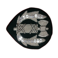 Nouveaux Badges et Écussons Brodés Français de la Seconde Guerre Mondiale avec Perles, à Coudre sur Tissu, Designs Personnalisés