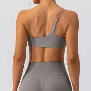 Sujetadores deportivos para mujer Extraíble Acolchado Spaghetti Strap Yoga Bralette Backless Workout Fitness Bras - Product Image 1