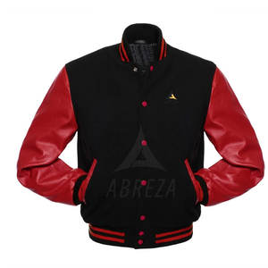 Chaqueta de Invierno para Hombre, Estilo Letterman, Poliéster/Algodón, Transpirable, de Secado Rápido, con Cuello Alto, Diseño Cómodo y de Alta Calidad - Product Image 1