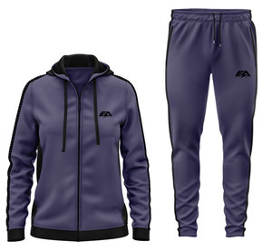 ชุดวอร์มผ้าฟลีซผ้าฝ้ายสำหรับวิ่งชุดเล่นกีฬาลำลองเสื้อครอปไซส์ใหญ่พิเศษจากผู้ผลิตใน100% - Product Image 1