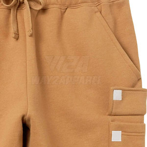 Coupe ample taille élastique en gros hommes coton polaire Shorts taille personnalisée hommes coton polaire Shorts pour un usage décontracté - Product Image 6