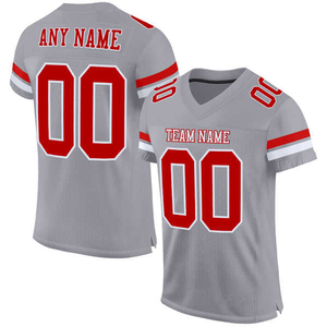 2025 Nueva camiseta de fútbol americano de manga corta antibacteriana de secado rápido de talla grande, uniforme de equipo personalizado transpirable - Product Image 6