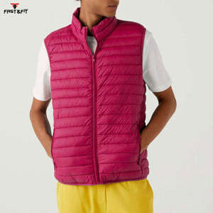 เสื้อกั๊กขนปลาปักเป้าน้ำหนักเบาสำหรับผู้ชายเสื้อนอกระบายอากาศได้ดีดีไซน์ใหม่ - Product Image 5