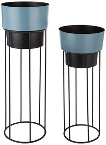 Gran oferta, macetas de Metal de diseño antiguo de Color azul con Color personalizado para uso en hoteles domésticos al mejor precio - Product Image 6