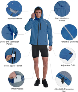 Veste en cuir croisé avec col montant en cuir PU, veste de moto en cuir décontractée fine pour homme, printemps et automne - Product Image 6