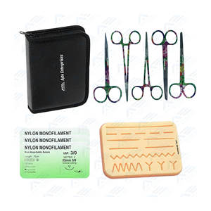 Kit completo de práctica de sutura quirúrgica del fabricante para estudiantes de medicina Instrumento médico de acero inoxidable-para entrenamiento de sutura - Product Image 1