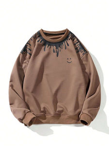 Sweat-shirt imprimé personnalisé pour hommes, sweat-shirt à col ras du cou avec manchettes élastiques, vêtements d'hiver et vêtements de rue, sweat-shirt imprimé, nouvel arrivage - Product Image 4