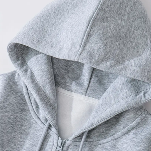 Unisexe-Adulte Casual Sweat À Capuche Rayé Sweat Épais Tricot Tissu Col Montant Pull Cou Coton Coupe Lâche Longue Veste Hommes - Product Image 3